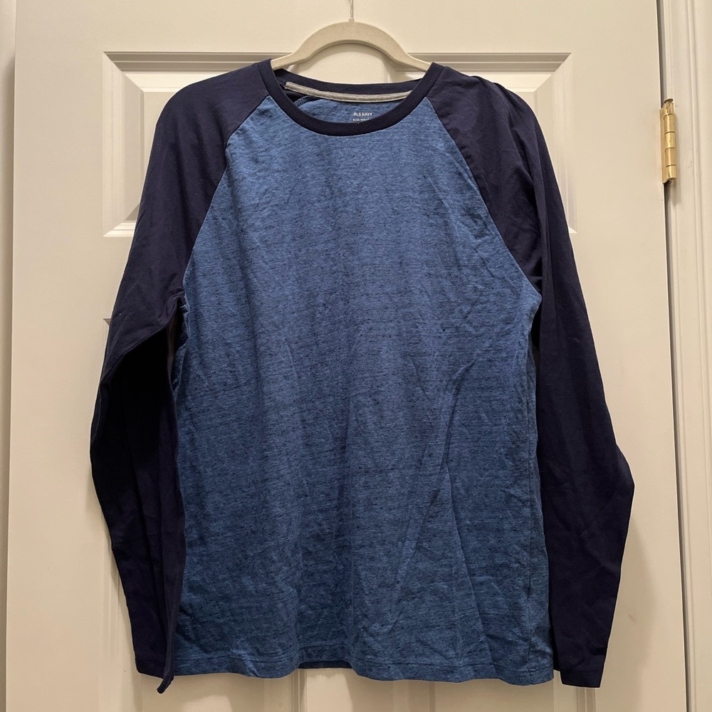 Men's Blue Raglan Shirt